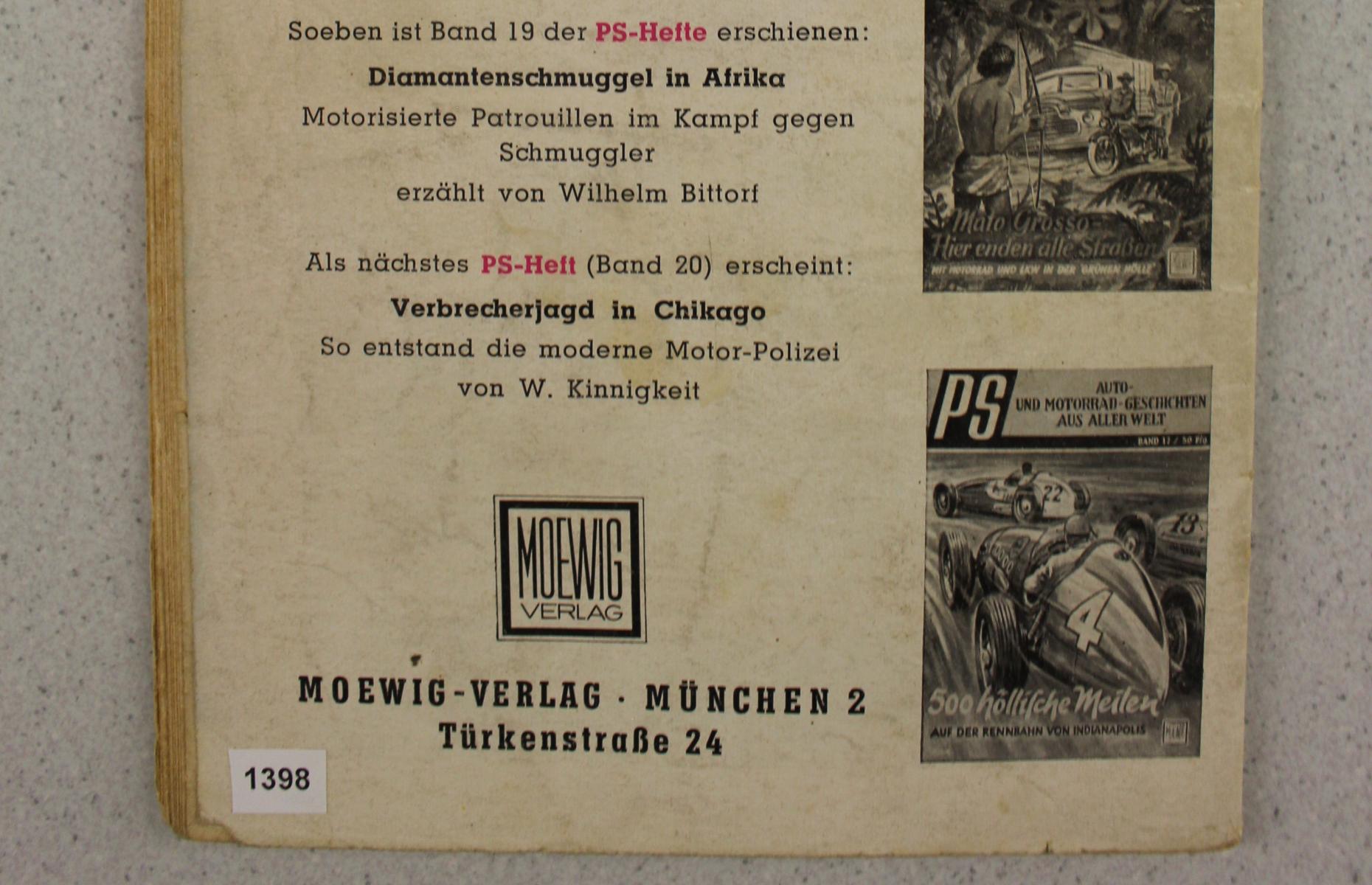 Das ist die Rückseite des Hefts &quot;Auto im Steppenbrand&quot; der Reihe: Gib Gas - Die spannende Autoreihe