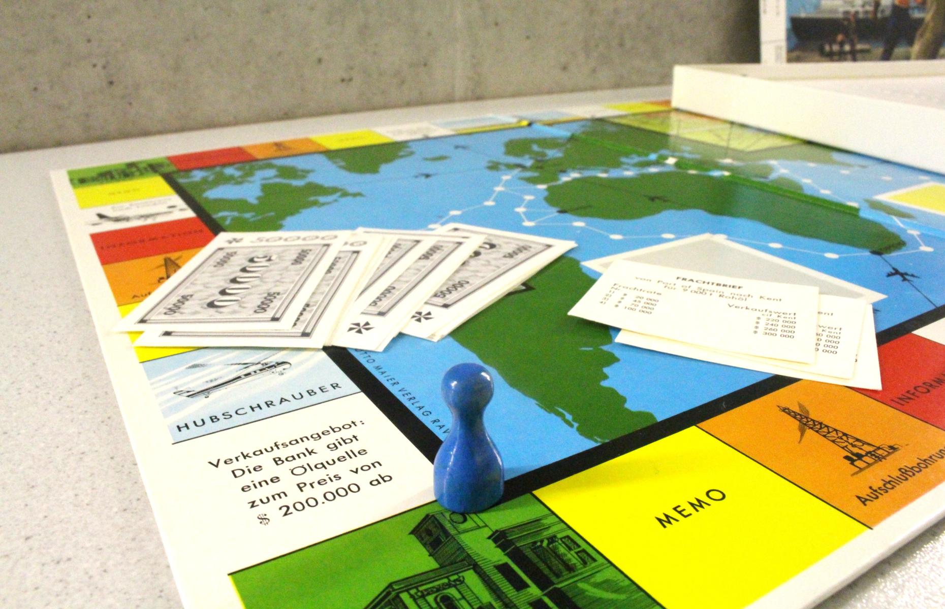 Hier sieht man Details des Spiels &quot;Öl für uns alle&quot;